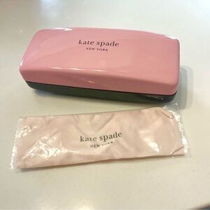 New Kate Spade New York Glass Case. Pink and green